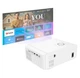 Безпровідний WiFi/Bluetooth Портативний Проектор Hoco DT3 Smart electric Focus projector (1080P Android version)|2.4G/5G, AUX/USB/AV/HDTV| Білий - зображення 6