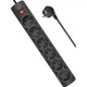 Сетевой фильтр питания Defender 153, 3 m, 6 роз, black (99495) - изображение 3