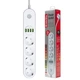 Сетевой фильтр питания ColorWay CW-CHE44W, 4 розетки/4USB White 2M (CW-CHE44W) - изображение 4