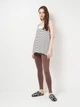 Майка для беременных больших размеров H&M 1116403_полоска XL Белая (2000001634158) - изображение 3