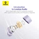 Навушники Baseus Bowie True Wireless Earphones E18 |BT5.3, 40/300mAh, IPX4, 2ENC Mic, 7.5h| Purple - зображення 8