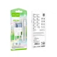 Адаптер сетевой HOCO Type-C to Lightning cable Transparent tribute single-port C125A |1Type-C, PD/QC, 20W/3A| Transparent Blue - изображение 3