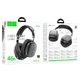 Бездротові Bluetooth навушники Hoco W52 Wonderful Headphones BT 5.4 Black - изображение 3