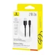 Кабель Baseus Lightning Silky Series Fast Charging Cable |2.4A, 2m| Black - зображення 5