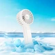 Вентилятор Hoco Nimble portable handheld fan HX60 |3 Speed, 36dB, 2.5h| white - изображение 7