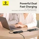 Hub адаптер Baseus Dual Fast Charging 6-in-1 HUB (USB-C to HDMI 4K * 1 + USB-A * 2 + USB-C*3) Black - зображення 7