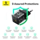 Адаптер сетевой BASEUS C to C cable Palm Fast Charger set |1USB/1Type-C, 20W/3A, PD/QC| - изображение 4