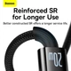 Кабель Baseus Type-C to Lightning Explorer Series Auto Power-Off Fast Charging Data Cable |1m, 20W| black - зображення 7