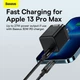 Кабель Baseus Type-C to Lightning Explorer Series Auto Power-Off Fast Charging Data Cable |1m, 20W| black - зображення 11