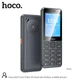 Мобільний телефон HOCO Cool View 4G dual sim button mobile phone A13 |2.4", 15h Talk| Grey - зображення 2