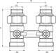 Узел нижнего подключения ASG 1/2"x3/4" прямой (6556775) - изображение 2