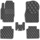 Килимки у салон для Toyota Camry (ACV 30) 2001-2006 Екошкіра с подпятником Чорні 5 шт (Rombus) - изображение 1