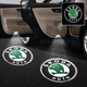 Картридж-вставка логотипу Skoda на двері 1 шт (Зелений) - зображення 1