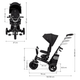Rowerek trójkołowy Kinderkraft Easytwist Black (KREASY00BLK0000) - obraz 15