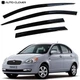 Дефлектори вікон вітровики для Hyundai Accent Verna / Kia Rio 2006-2010 4 шт (Auto Clover) - зображення 1