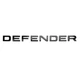 Емблема напис DEFENDER 2 шт передня + задня Чорна для Land Rover DEFENDER 110 Пластикна скотче (Завод) - изображение 3