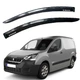 Дефлектори вікон ветровики для Peugeot Partner II 2008-2018 Скотч 3M 2 шт Voron Glass - зображення 1