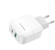 Мережевий зарядний пристрій BOROFONE BA46A Premium PD + QC3.0 18W White (6931474727343) - зображення 1