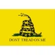 Флаг Гадсденовский флаг с гримучей змеёй Dont Tread On Me 150х90 см, 953 - изображение 1