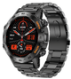 Смарт часы мужские UWatch Canmixs водонепроницаемые противоударные с круглым циферблатом Черный - изображение 8