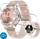 Женские смарт часы UWatch с камушками с 2 ремешками IP67 встроенный фитнес-трекер - изображение 2