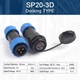 Разъём герметичный SP20 3D-F-M 3pin, 25А, IP68 - изображение 5