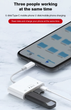 OTG переходник адаптер iOS iPhone iPad c USB флешка SSD Диск микрофон Lightning Type-C айфон Белый - изображение 6
