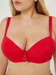 Купальник раздельный Fuba 25289143 красный 56(4XL) ;полнота груди 5E объем бедер 121-125 см - изображение 4