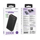 Павербанк Borofone BJ56A 20000 mAh 22.5W 2USB/Type-C Портативний зовнішній акумулятор PowerBank зі швидкою зарядкою PD20W+22.5W Black - зображення 6