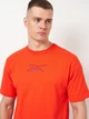 Футболка хлопковая спортивная длинная мужская Reebok 4M CL Uniform BL 100075846 L Оранжевая (1200143306154) - изображение 4