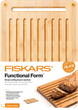 Deska do krojenia Fiskars Functional Form bambusowa 25 x 35 cm (6424002013549) - obraz 3