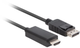 Kable Lanberg Displayport - HDMI M/M 1.8m Black (5901969438710) - obraz 3
