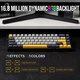 Клавиатура Aula WIN 68 HE MAX механическая на магнитных переключателях Black\Yellow - изображение 9