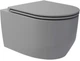 Унитаз подвесной DEVIT Art 3.0 3030140G безободковый Vortex Flush с сиденьем Soft Close дюропласт серый - изображение 1