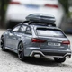 Колекційна машинка Іграшка Металева Audi RS6 з Багажником 1:32 AutoExpert - зображення 3