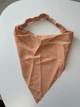 Бандана на голове на резинке косынка персиковая оранжевая ( 2562807502 ) - изображение 2