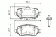 Тормозные колодки дисковые Bosch Holden, KIA, Opel, Vauxhall (0 986 424 646) - изображение 9