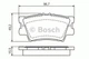 Тормозные колодки дисковые Bosch Lexus, Toyota (0 986 494 154) - изображение 8