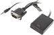 Adapter Lanberg VGA + mini-Jack 3.5 mm - HDMI 0.2 m Black (5901969411065) - obraz 1