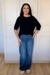 Светр INEDIT 10850 Black ONE SIZE - изображение 3