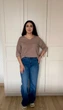 Светр INEDIT 10845 Beige ONE SIZE - изображение 2