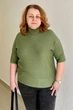 Свитер INEDIT 10847 Khaki ONE SIZE - изображение 1