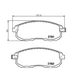 Колодки гальмові Bosch дискові передні NISSAN Teana J32 F 08 0986494572 - зображення 2