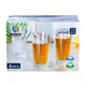 Набор стаканов Living Home высоких рифленых 6 штук по 360 мл TS Kitchen HP4165 - изображение 3