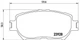 Гальмівні колодки BREMBO P83062 Toyota Camry 04465YZZF5, 04465YZZ63, 0446530080 - зображення 1
