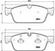 Гальмівні колодки BREMBO P50102 Mercedes GLE-Class, M-Class, GLS-Class, GL-Class A0084200020, A0074207920, A0064203620 - зображення 1