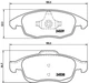 Колодки гальмівні BREMBO P61083 Citroen Berlingo, C4, DS5, DS4; Peugeot Partner, 5008 E172295, 4254C0, 425465 - зображення 1