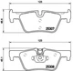 Гальмівні колодки BREMBO P06071 BMW 4 Series, 3 Series, 1 Series, 2 Series, X3 34216873093, 34216850569, 34206873094 - зображення 1
