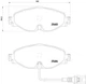 Гальмівні колодки BREMBO P85126 Seat Leon; Volkswagen Golf, T-Roc, Passat, Tiguan, Touran; Audi A3, TT; Skoda Octavia, Kodiaq, Superb, Karoq 8V0698151G, 8V0698151D, 8V0698151B - зображення 1