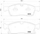 Колодки гальмівні BREMBO P50109 Mercedes M-Class, GLE-Class, GLS-Class, GL-Class A0074208020, A0064203820, 0074208020 - зображення 1